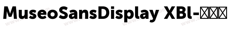 MuseoSansDisplay XBl字体转换
